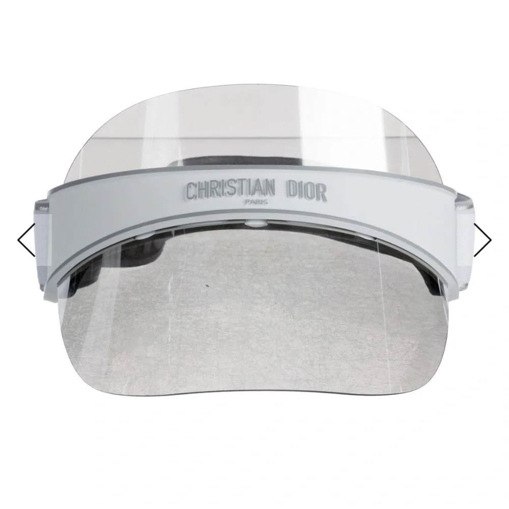 Dior visor with box and dustbag cleaning cloth